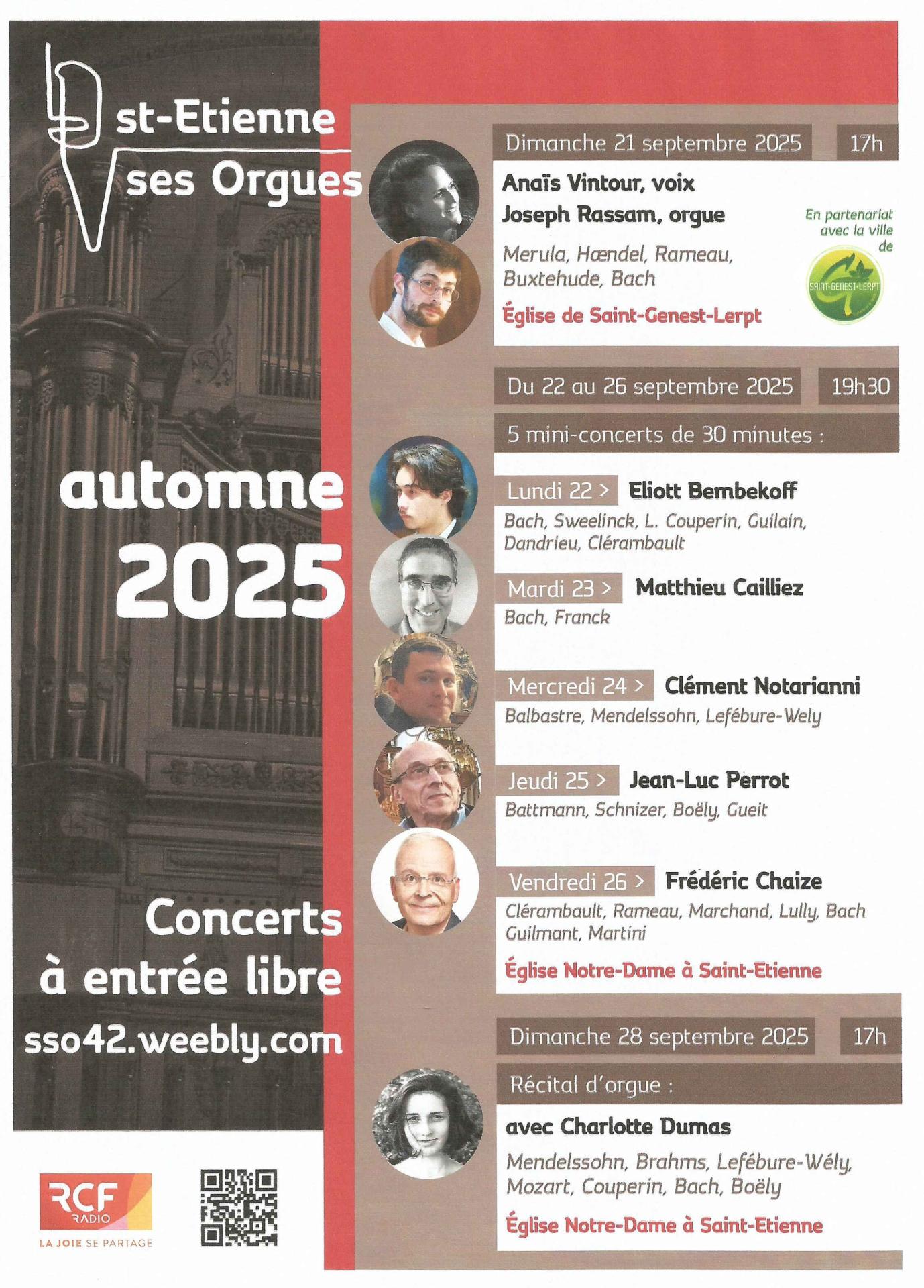 Affiche orgue saint etienne